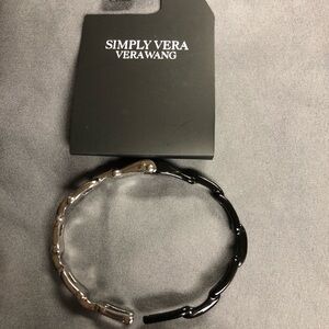 Simply Vera Vera Wang Black and Silver Bracelet